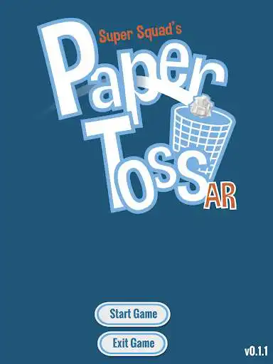 Play Paper Toss AR