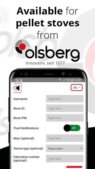 Play PApp – Olsberg pellet stove control  and enjoy PApp – Olsberg pellet stove control with UptoPlay
