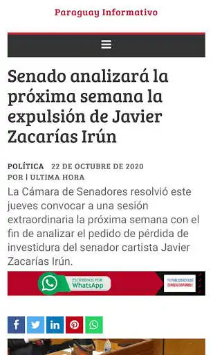 Play APK Paraguay Informativo  and enjoy Paraguay Informativo with UptoPlay com.appsmakerstore.appParaguayEnNoticiasOK