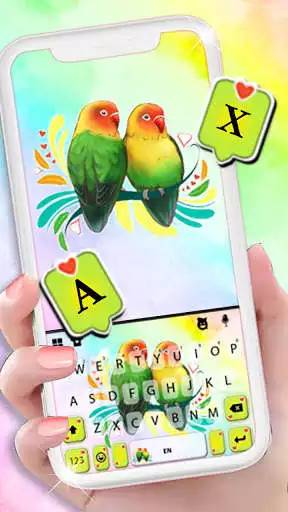 Play Parakeet Love Keyboard Background  and enjoy Parakeet Love Keyboard Background with UptoPlay