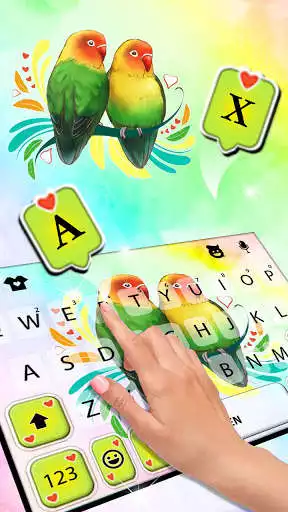 Play Parakeet Love Keyboard Background as an online game Parakeet Love Keyboard Background with UptoPlay
