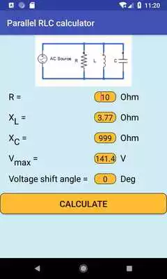 Play Parallel RLC Calculator