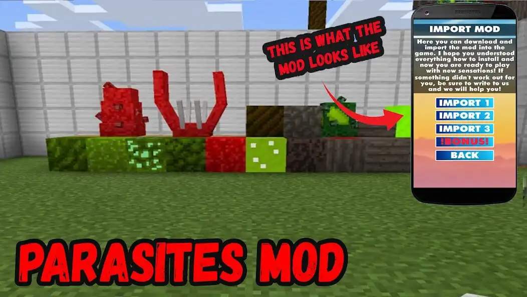 Play Parasites Mod For Minecarft PE as an online game Parasites Mod For Minecarft PE with UptoPlay