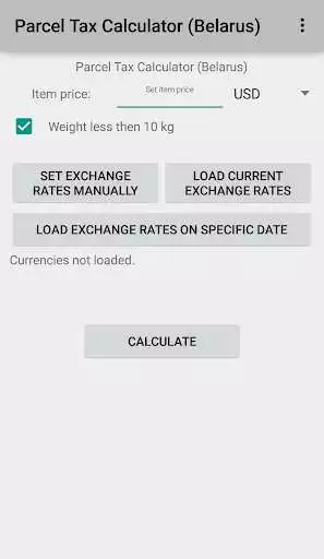 Play Parcel Tax Calculator Belarus
