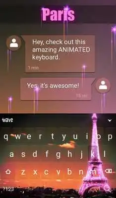 Play Paris Animated Keyboard + Live Wallpaper