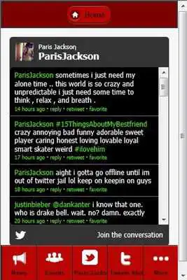 Play Paris Jackson Fan App