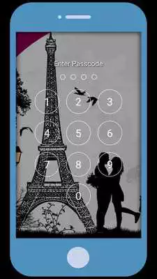 Play Paris Love Zipper Lock Screen