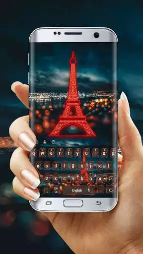 Play APK Paris Neon night  Eiffel Keyboard  and enjoy Paris Neon night  Eiffel Keyboard with UptoPlay keyboard.theme.k820003974