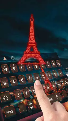 Play APK Paris Neon night  Eiffel Keyboard  and enjoy Paris Neon night  Eiffel Keyboard with UptoPlay keyboard.theme.k820003974