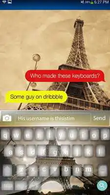Play Paris theme for kika keyboard Play Paris theme for kika keyboard