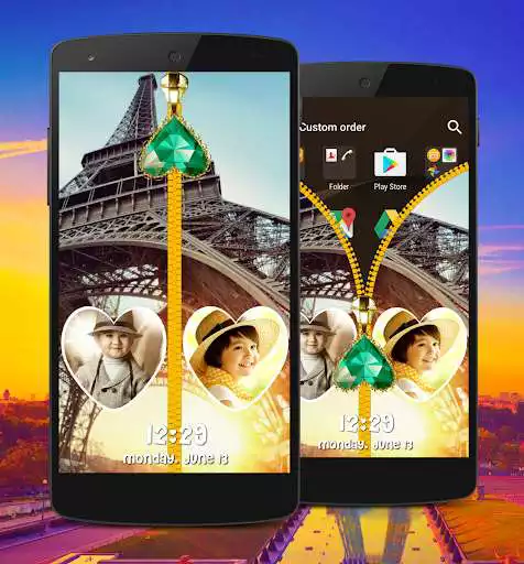Play Paris Zipper Lock Screen Play Paris Zipper Lock Screen