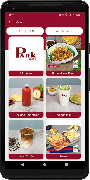 Play PARK CAFE as an online game PARK CAFE with UptoPlay