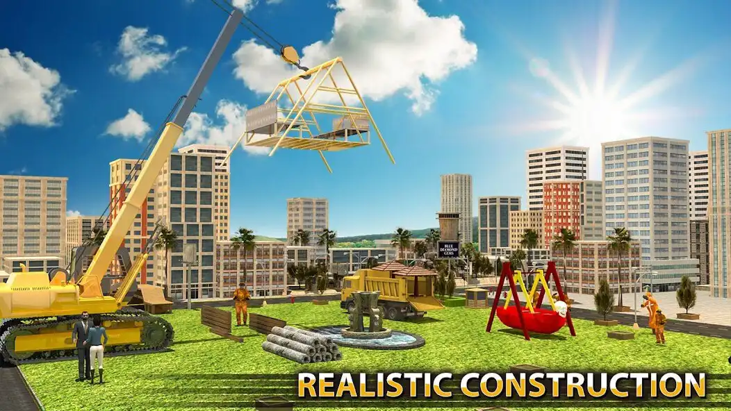 Play Park Construction - Playground Building Simulator as an online game Park Construction - Playground Building Simulator with UptoPlay