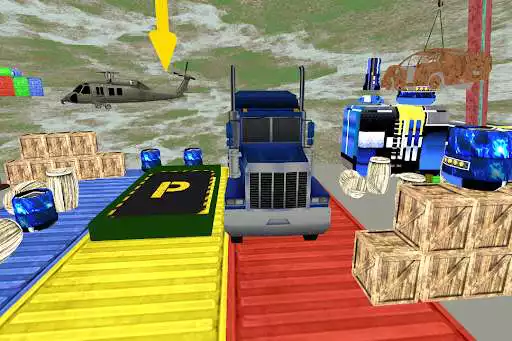 Play Parking Truck Simulation Game as an online game Parking Truck Simulation Game with UptoPlay