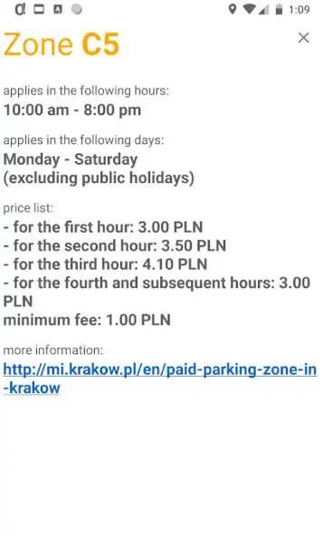 Play Parking zones in Krakow as an online game Parking zones in Krakow with UptoPlay