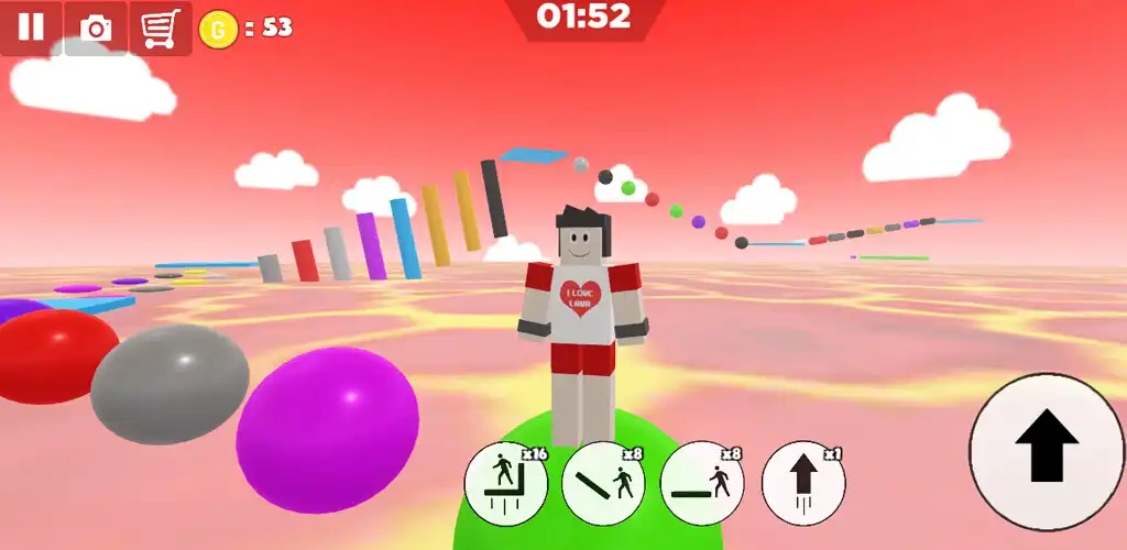 Play Parkour escape Volcano Lava as an online game Parkour escape Volcano Lava with UptoPlay