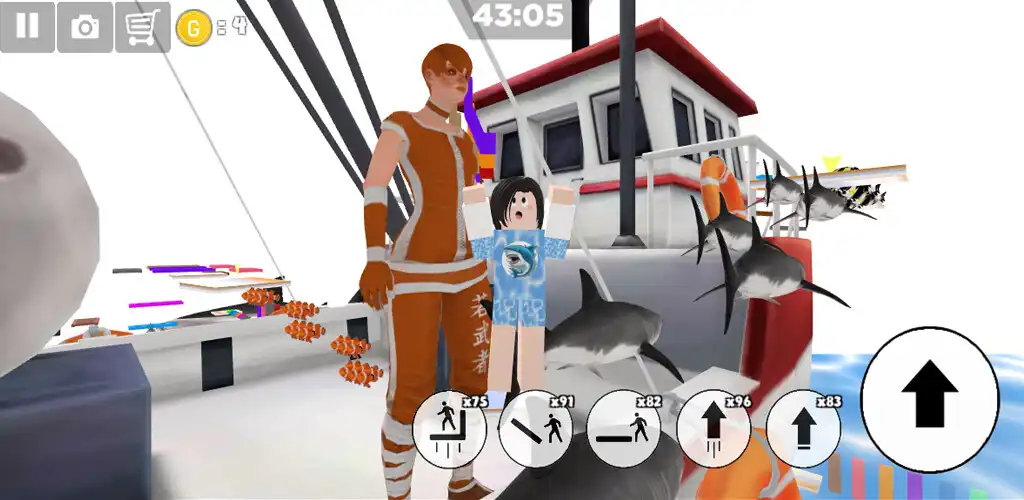 Play Parkour Fish and Shark on sea  and enjoy Parkour Fish and Shark on sea with UptoPlay