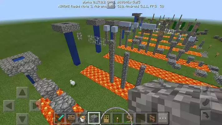 Play Parkour levels. MCPE map