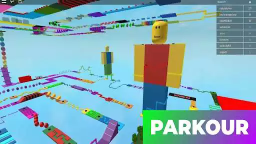 Play Parkour maps for roblox as an online game Parkour maps for roblox with UptoPlay