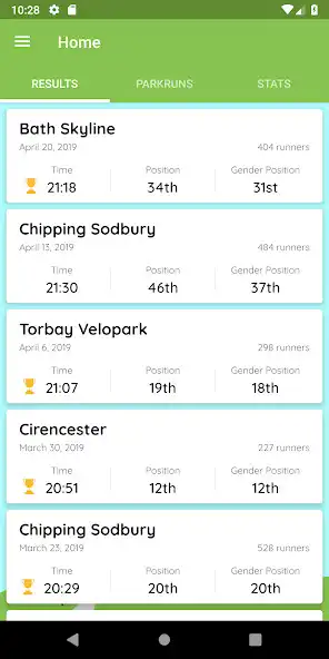 Play parkrunner: weekly 5k results  and enjoy parkrunner: weekly 5k results with UptoPlay