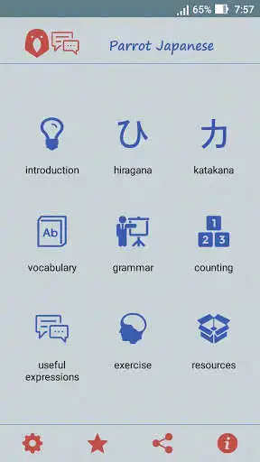 Play APK Parrot Japanese  and enjoy Parrot Japanese with UptoPlay com.dainv.parrotjapanese