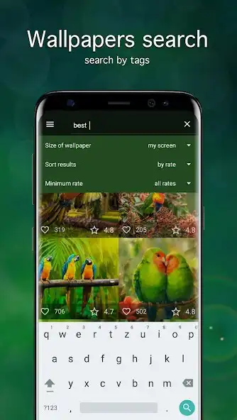 Play Parrot Wallpapers PRO as an online game Parrot Wallpapers PRO with UptoPlay
