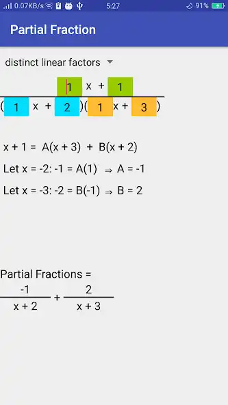 Play Partial Fractions  and enjoy Partial Fractions with UptoPlay