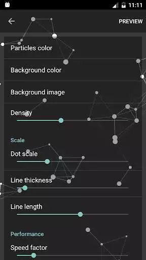 Play Particle Constellations Live Wallpaper as an online game Particle Constellations Live Wallpaper with UptoPlay