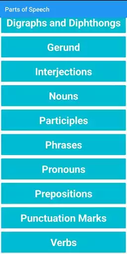 Play Parts of Speech as an online game Parts of Speech with UptoPlay