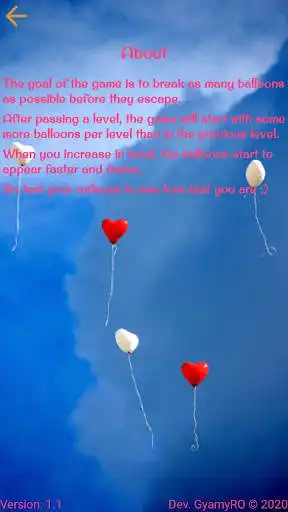 Play Party Balloons as an online game Party Balloons with UptoPlay