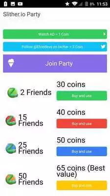 Play Party for Slither.io - Friends