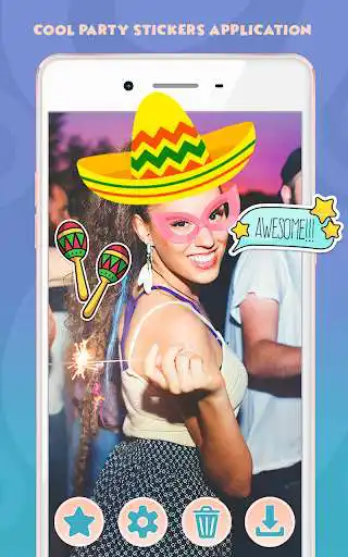 Play APK Party Photo Stickers  and enjoy Party Photo Stickers with UptoPlay com.PartyPhotoStickersOS