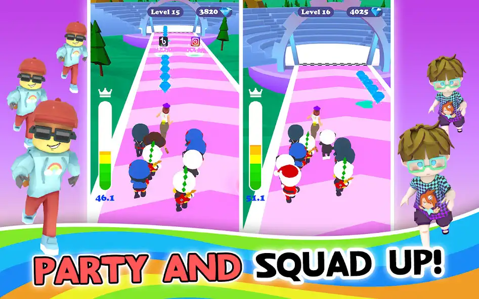 Play Party Squad: Fun Dance Battle as an online game Party Squad: Fun Dance Battle with UptoPlay