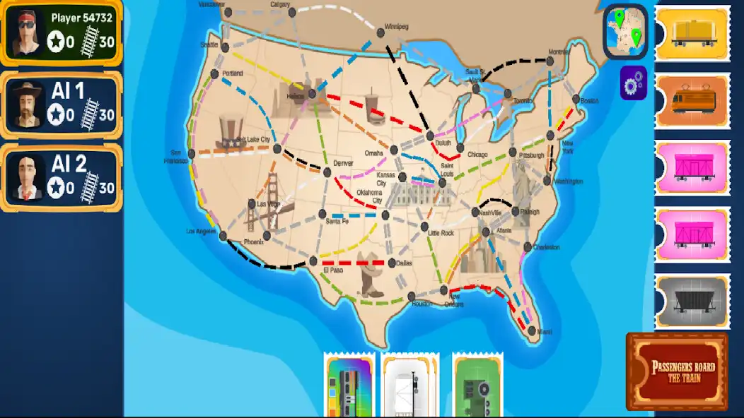 Play Passagers board the train game  and enjoy Passagers board the train game with UptoPlay