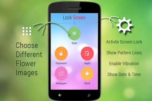 Play Passcode Flowers Lock Screen as an online game Passcode Flowers Lock Screen with UptoPlay