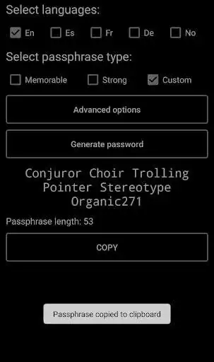 Play Passphrase Generator  and enjoy Passphrase Generator with UptoPlay