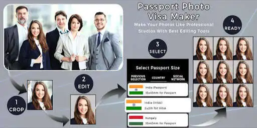 Play Passport Visa Photo Maker - Passport Photo Creator  and enjoy Passport Visa Photo Maker - Passport Photo Creator with UptoPlay