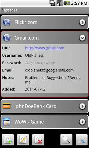 Play APK Passtore (Password Manager)  and enjoy Passtore (Password Manager) with UptoPlay com.oldplanets.passtorefree
