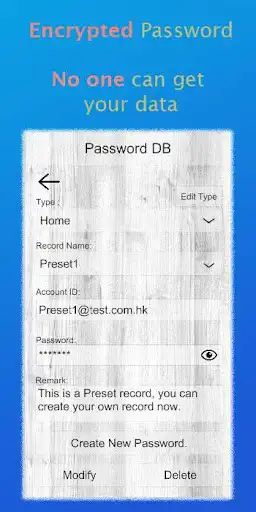 Play Password DB as an online game Password DB with UptoPlay