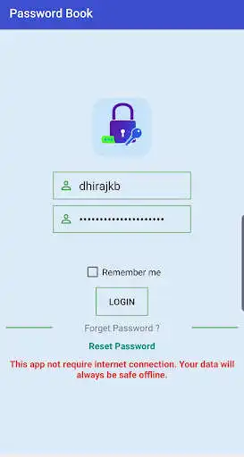 Play Password Manager Offline, all passwords in a place as an online game Password Manager Offline, all passwords in a place with UptoPlay