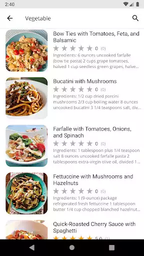 Play Pasta Recipes as an online game Pasta Recipes with UptoPlay