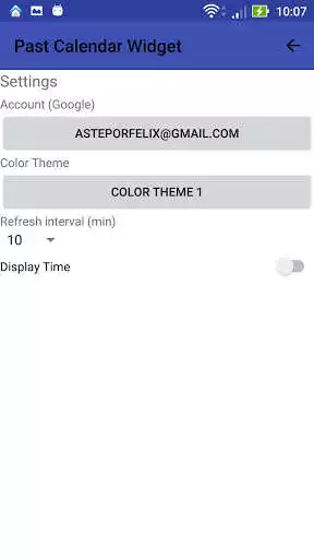 Play Past Calendar Widget