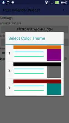 Play Past Calendar Widget