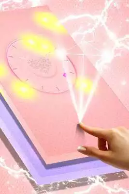 Play Pastel Colored Live Clock Wallpaper