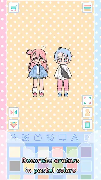 Play Pastel Friends : Dress Up Game as an online game Pastel Friends : Dress Up Game with UptoPlay