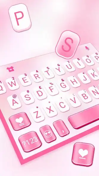 Play Pastel Pink Heart Keyboard Theme as an online game Pastel Pink Heart Keyboard Theme with UptoPlay