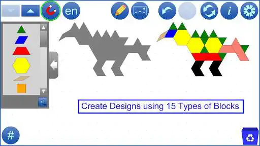 Play Pattern Blocks+ by mathies  and enjoy Pattern Blocks+ by mathies with UptoPlay