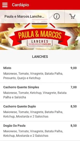 Play Paula  Marcos Lanches as an online game Paula  Marcos Lanches with UptoPlay