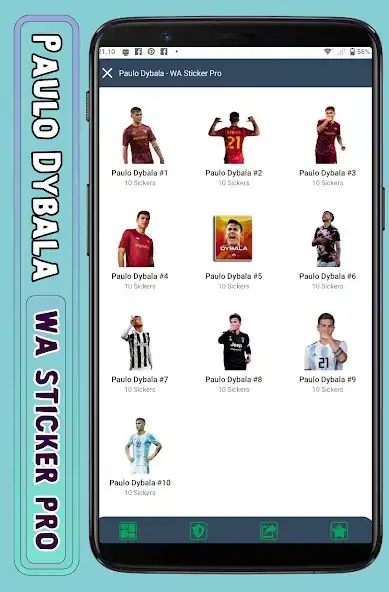 Play Paulo Dybala - WA Sticker Pro  and enjoy Paulo Dybala - WA Sticker Pro with UptoPlay