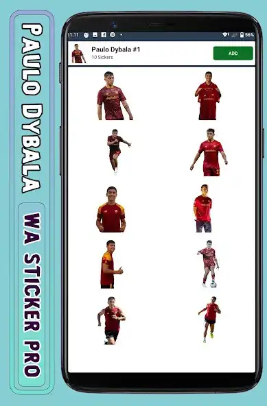 Play Paulo Dybala - WA Sticker Pro as an online game Paulo Dybala - WA Sticker Pro with UptoPlay